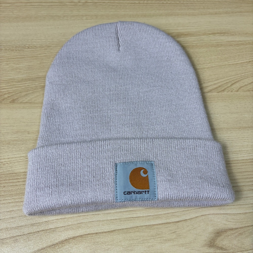 Carhartt Hat Beanie Womens One Size Light Purple Knit Stocking Cap Work Wear